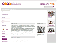 Tablet Screenshot of memorywall.org.uk